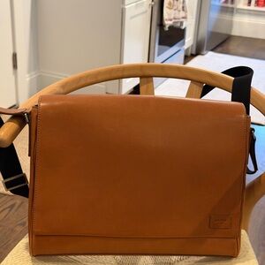 Jack Spade Tan Leather Messenger Bag